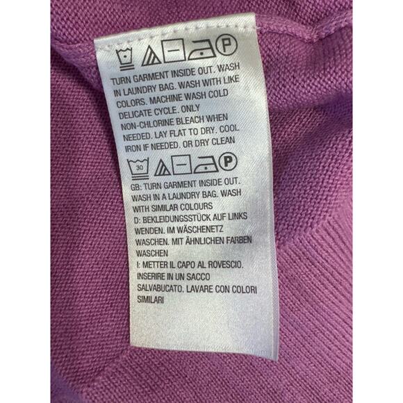 QVC Isaac Mizrahi Live! Floral Embroidered Cardigan Color Orchid Size M NWT - Picture 7 of 10